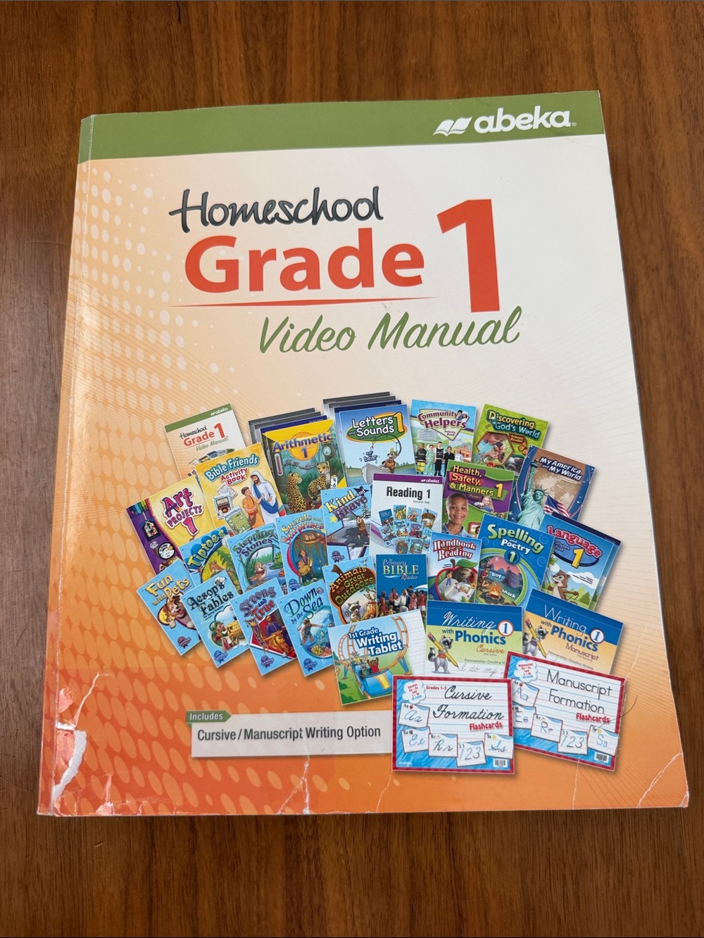 Abeka Homeschool Grade 1 Video Manual — Orange & Green